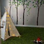 Play therapy room with toys and creative materials during a play therapy session.